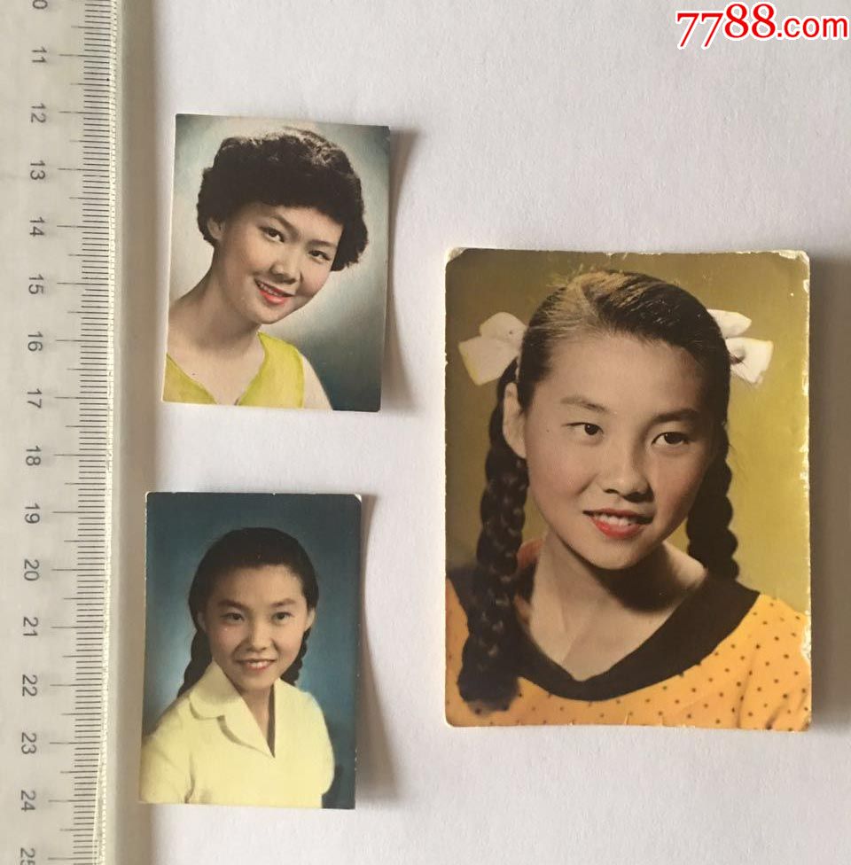 50年代上色美女照三张_老照片_找齐杂货【7788收藏