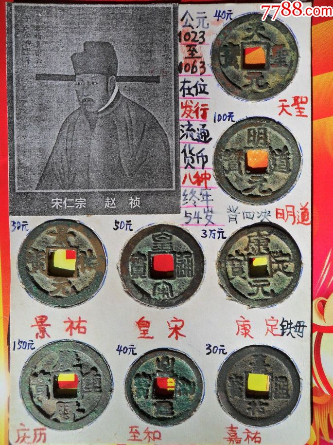 北宋古币年号全套.