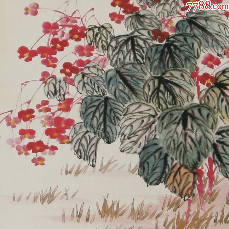 海棠草虫齐白石近现代中堂画风景山水人物餐客厅玄关现代简约装饰画已