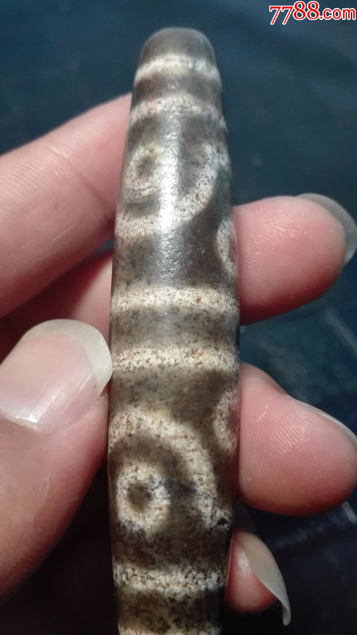 八眼朱砂老天珠