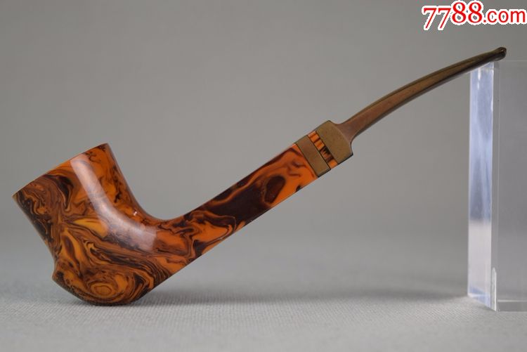 古董收藏品英国烟具roadtown竹节杆手工石楠根烟斗再送一只烟斗【欧洲