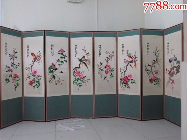 2套老刺绣屏风齐卖-se51793677-粤绣画/潮绣画-零售-7788收藏__中国