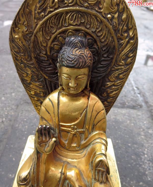 铜鎏金佛像,辽金时期佛像