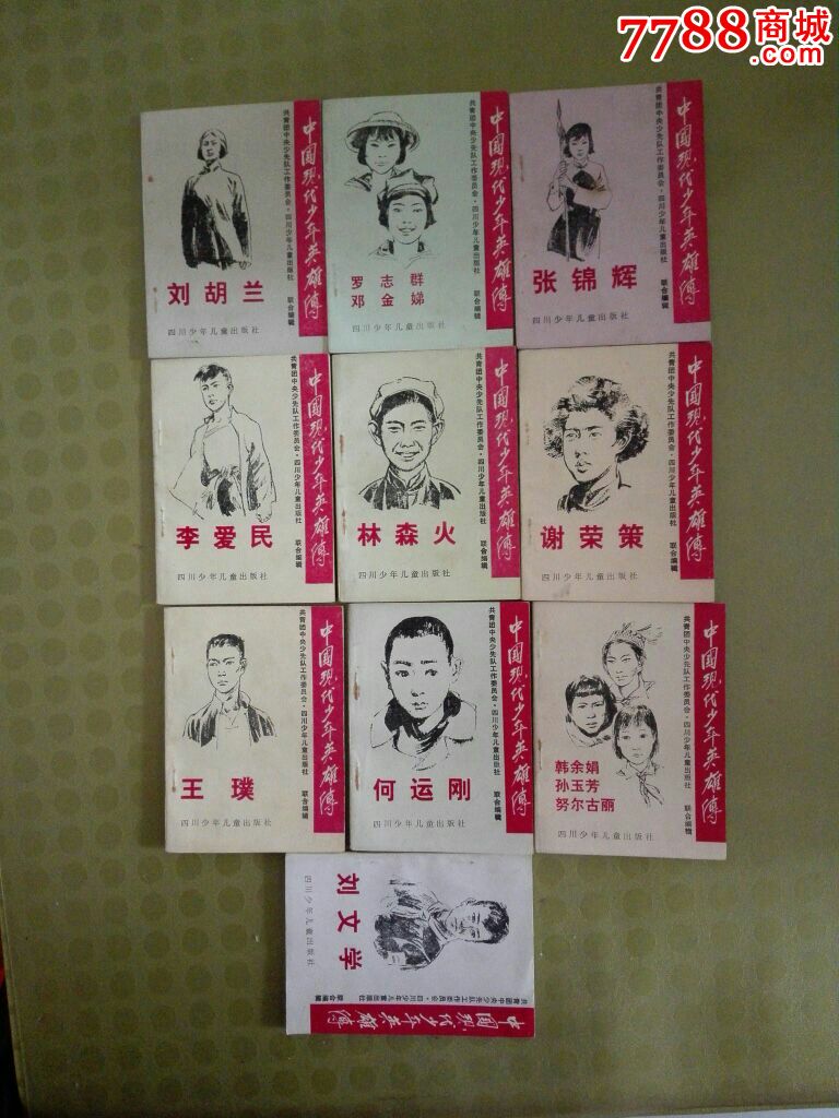 中国现代少年英雄传-全套10本.