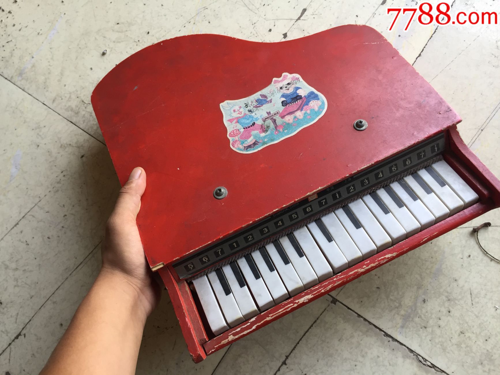 特价怀旧80后的记忆木制钢琴老玩具书房摆件忆童年收藏包老完整