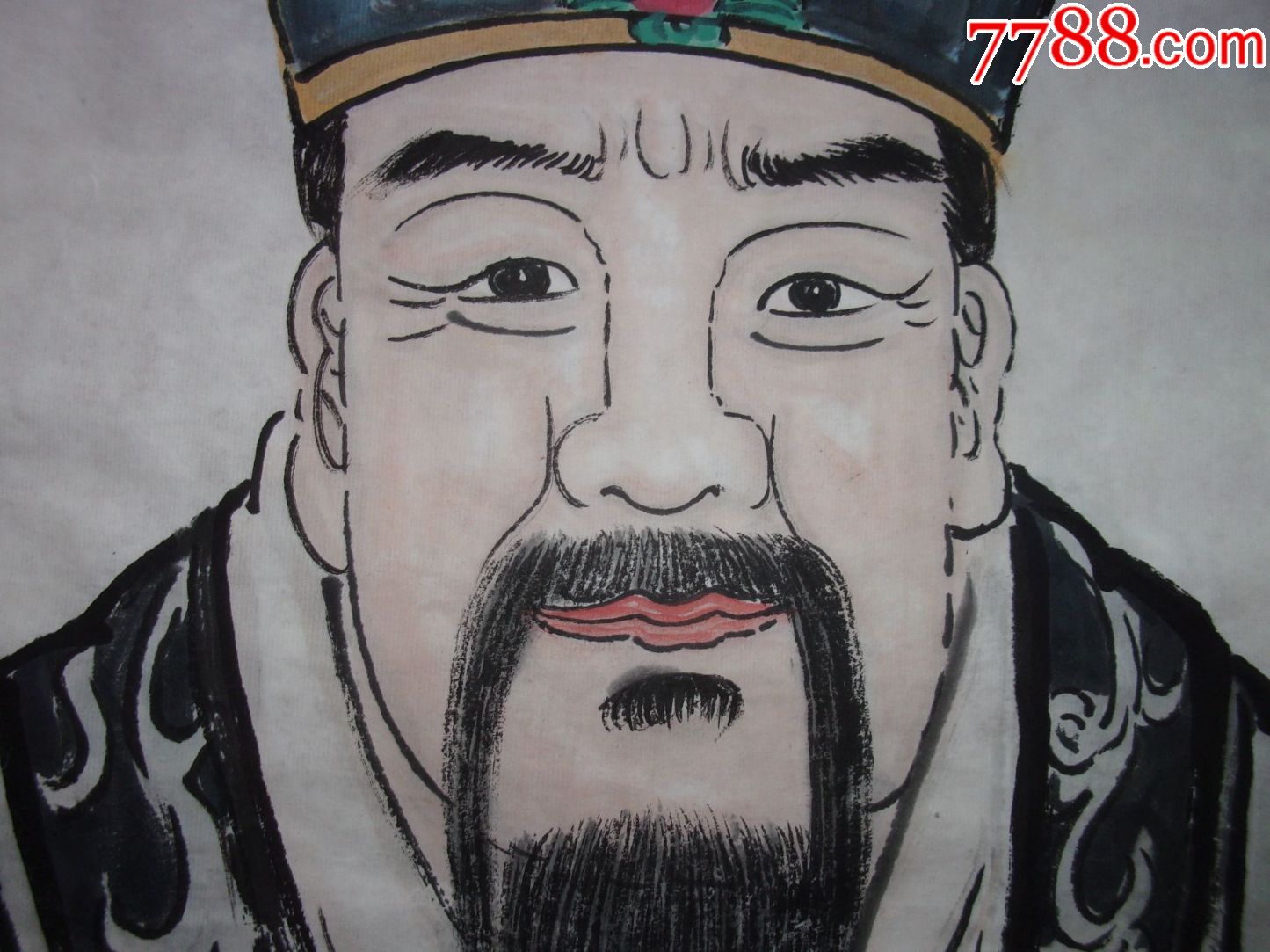 大尺寸中堂画人物画国画祖宗画圣人画像三一教主画像配许多字