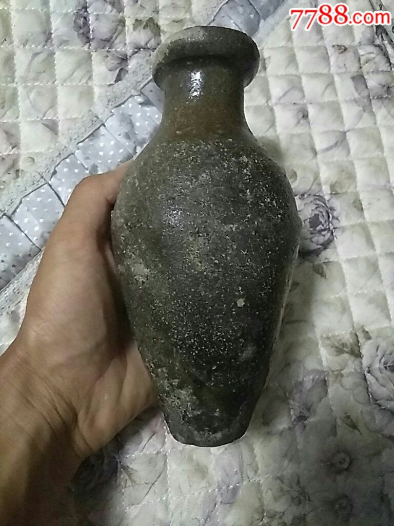 清代大木车油壶子_灰陶_老九毛古董店【7788收藏