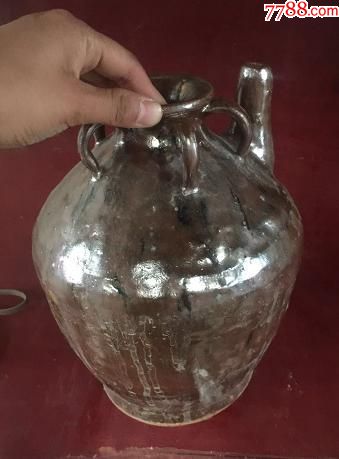 清代时期四系酒壶一个