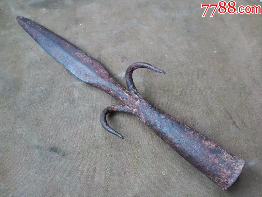 古兵器钩子枪收藏_铁兵器_骏马收藏馆【7788收藏