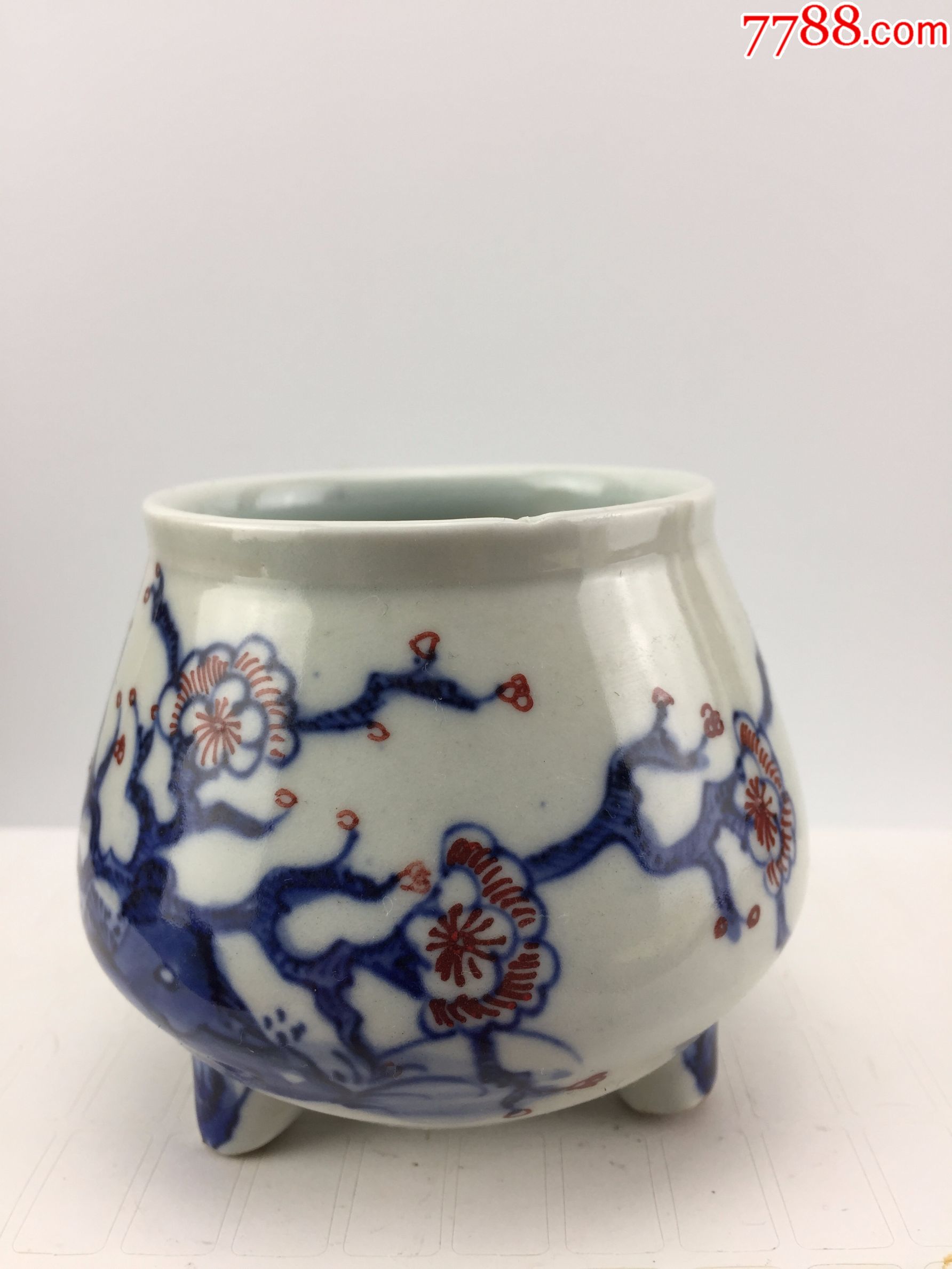 梅花青花瓷器a0620