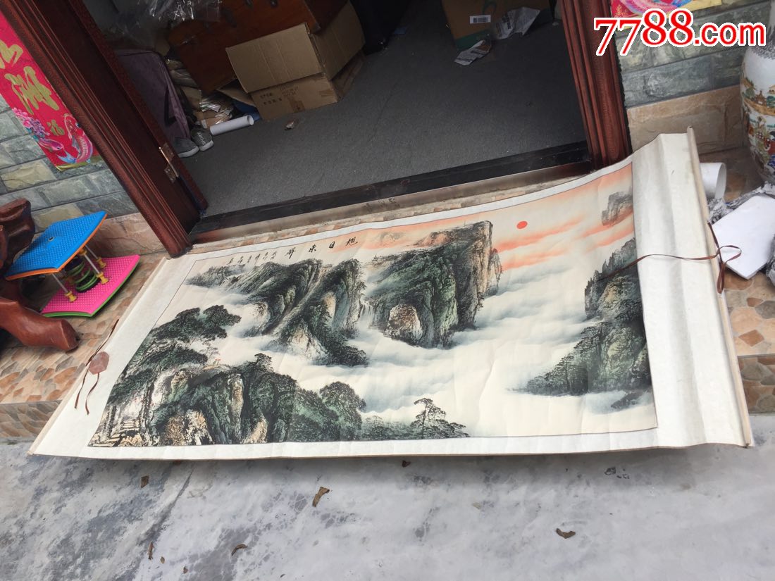 周争辉-著名画家山水画)画的很好,尺幅巨大