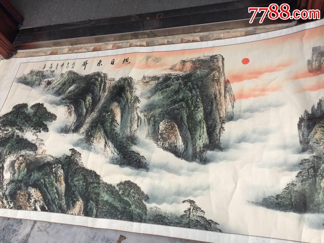 周争辉-著名画家山水画)画的很好,尺幅巨大_价格500.