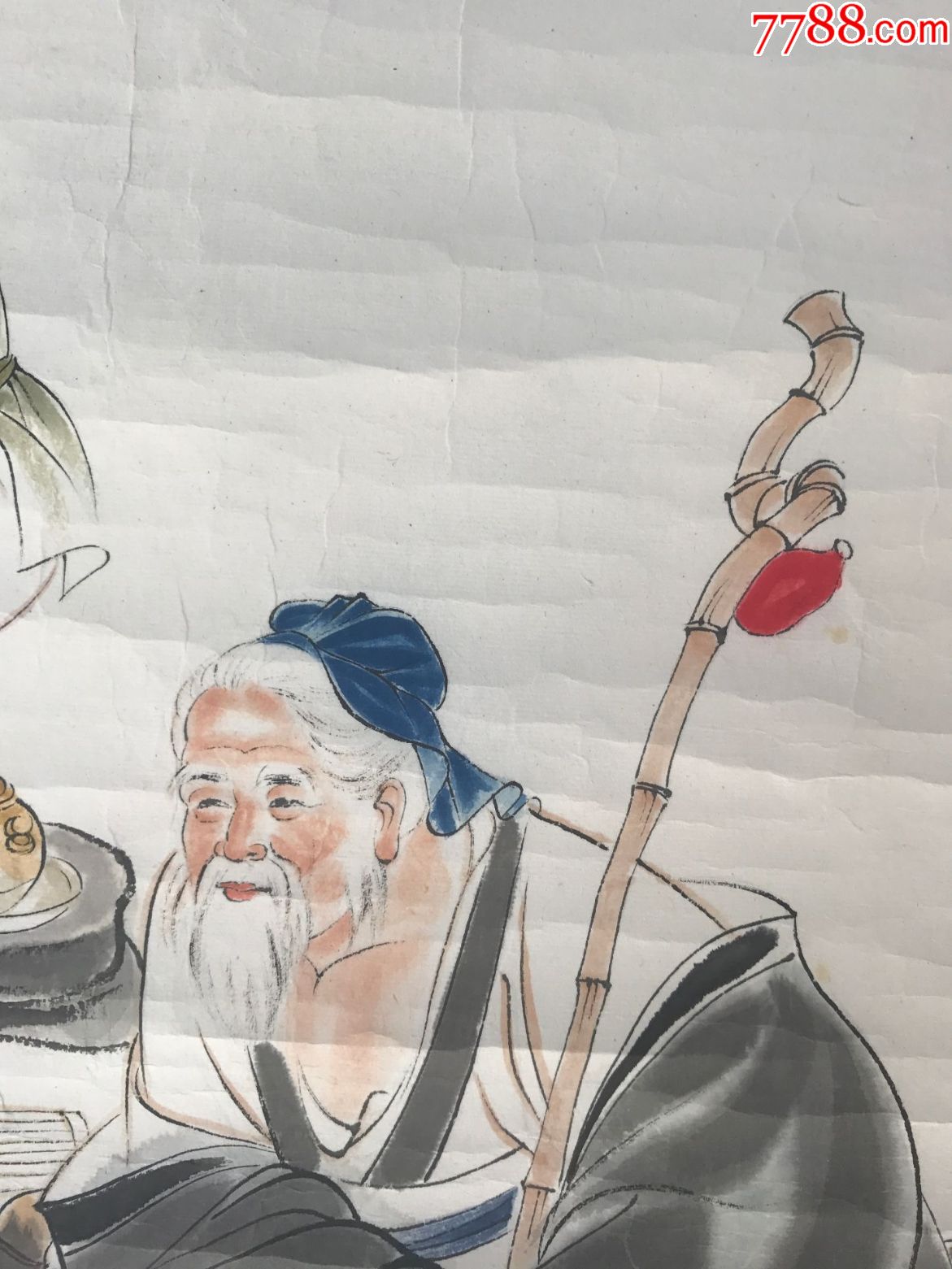 精美文人雅士绘画陆游图_人物国画原作_第4张_7788字画网