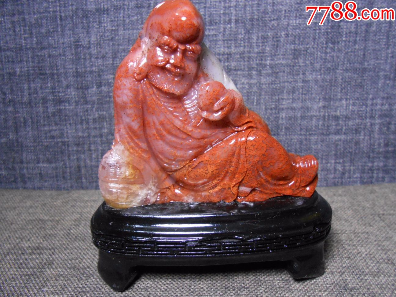 寿山鲎箕石摆件