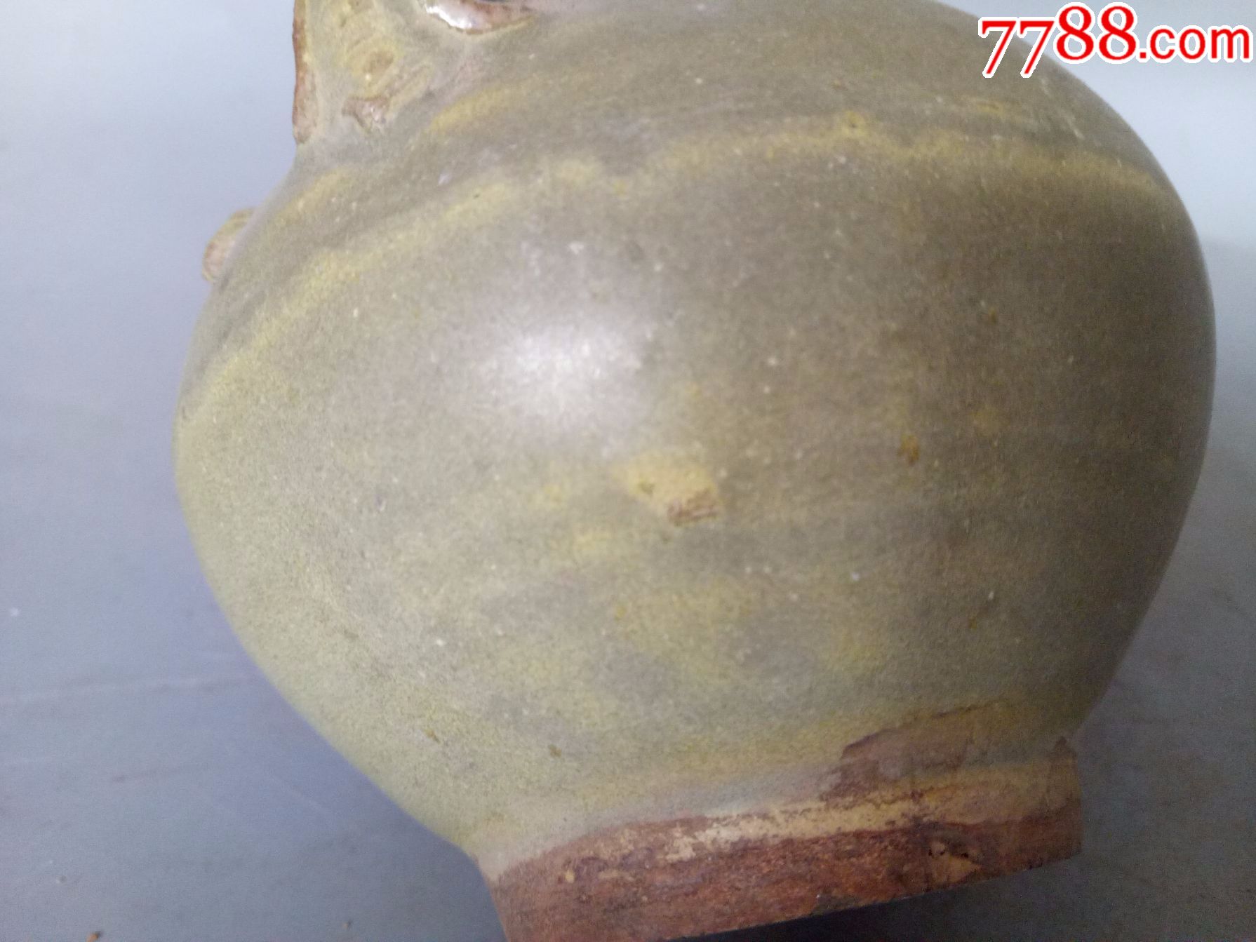 乡下收的一件宋代定窑绿釉双耳瓷罐