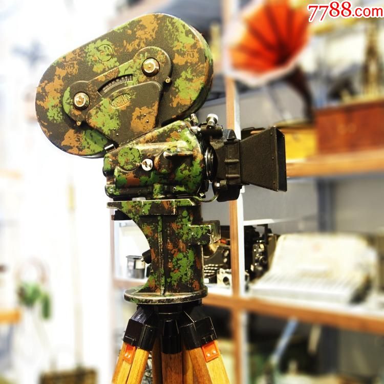 西洋古董1942年德国阿莱arriflex35毫米35mm电影摄影机带木脚架