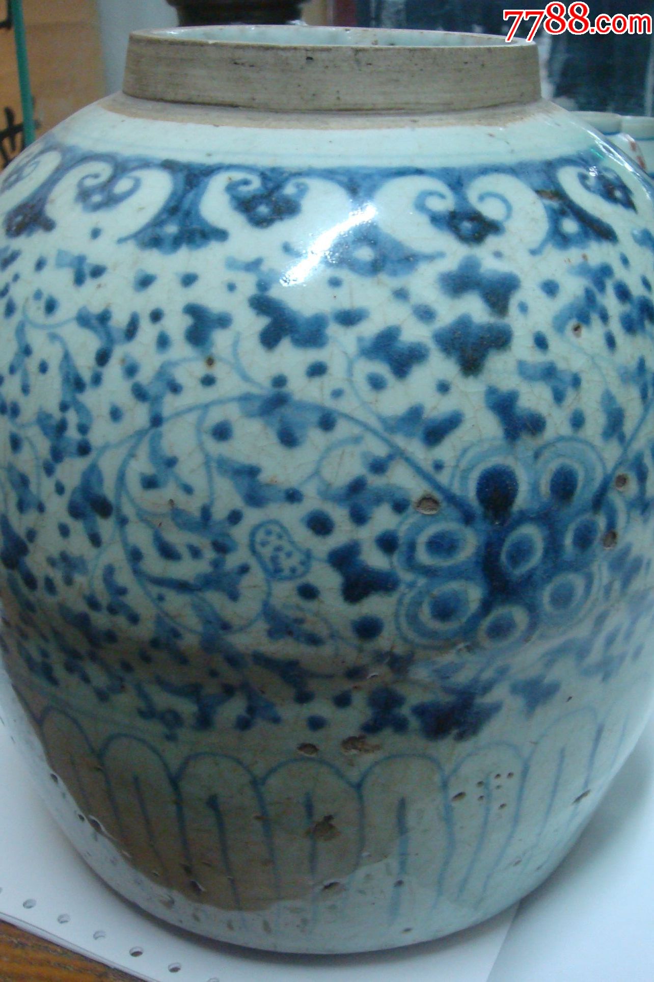 明代青花罐
