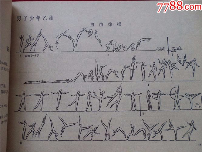 文革课本教材体操舞蹈动作图解