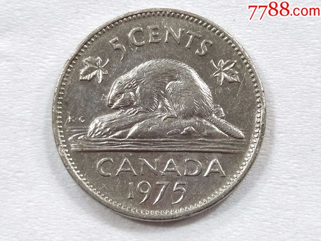 加拿大1975年女王头像5分硬币