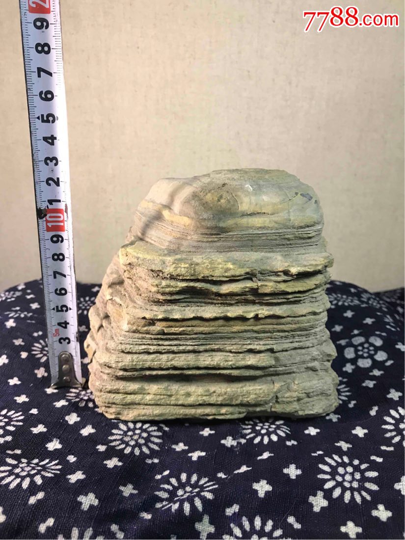 古董古玩收藏杂项宋代千层石石器摆件