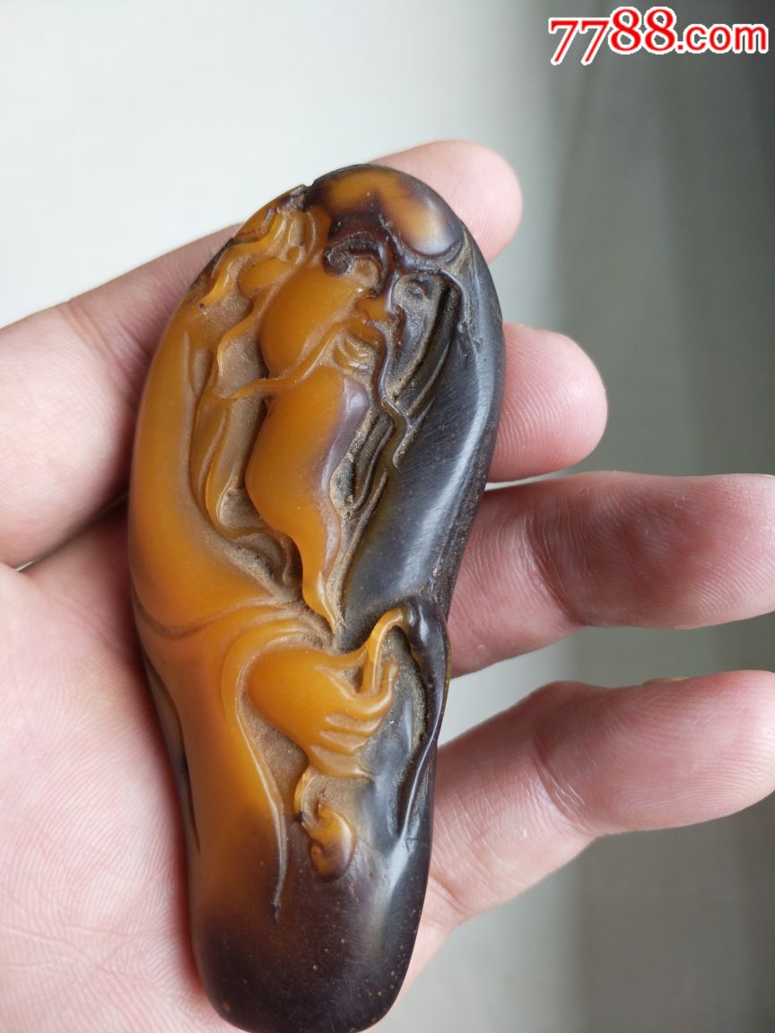 牛角手把件