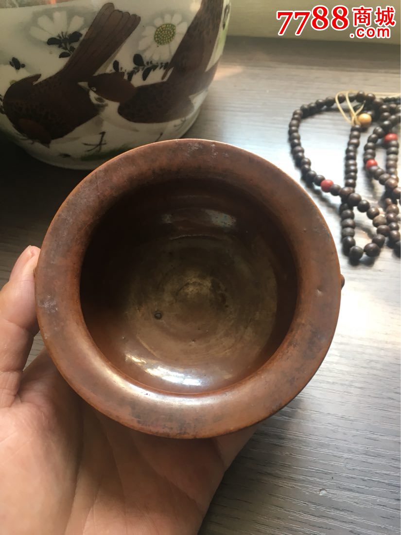 紫金釉香炉一只_单色白瓷_阿可瓷器【7788收藏__收藏