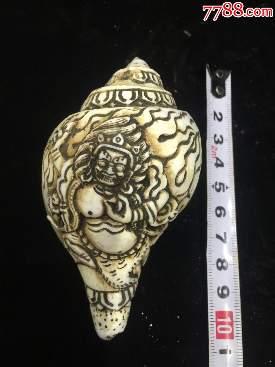 手工深雕刻白法螺