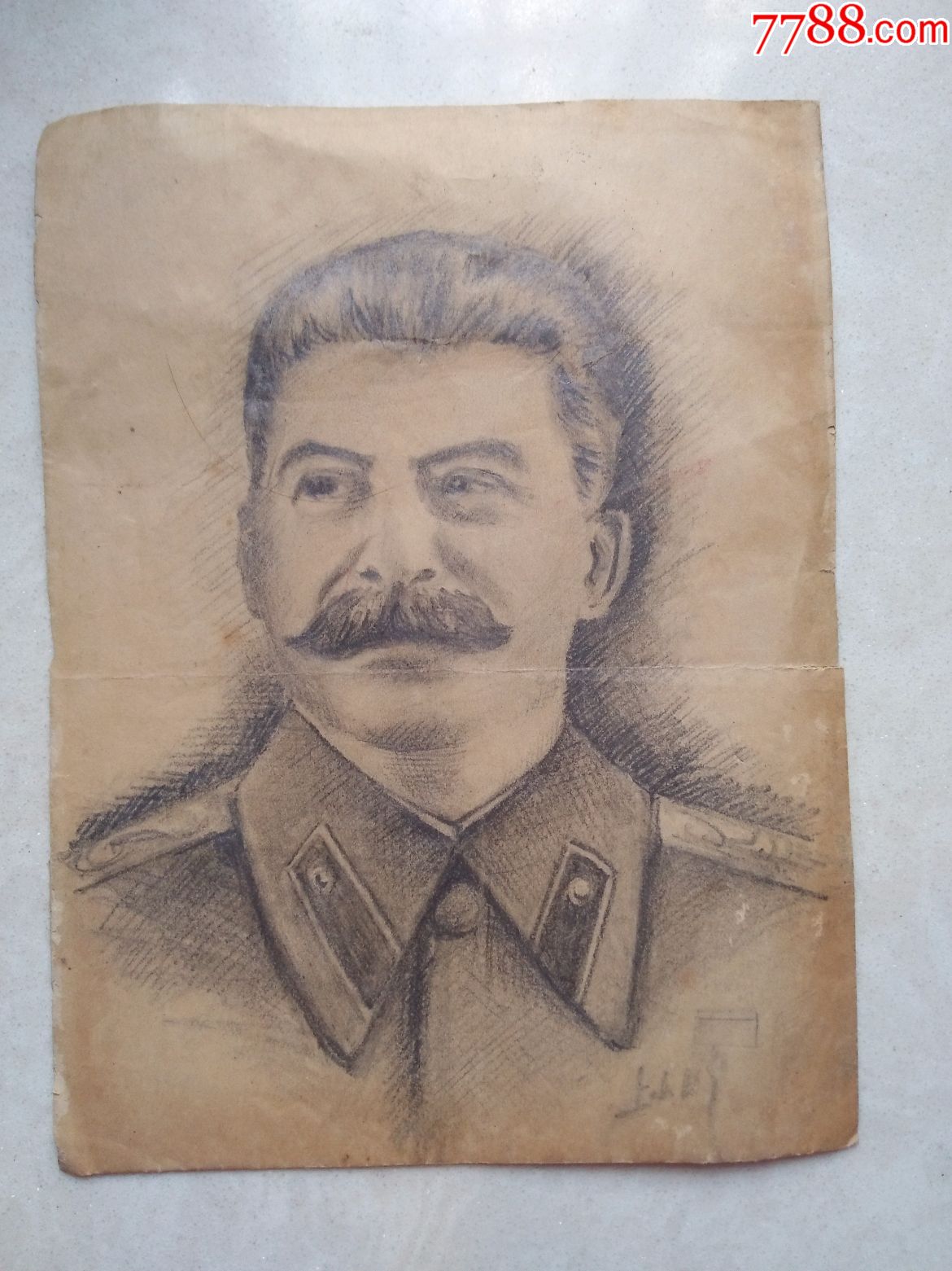 手绘伟人画像(约17.5cm*13cm)