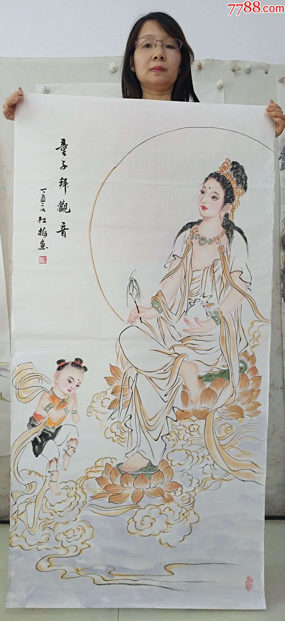 著名画家陈红梅老师四尺仕女精品