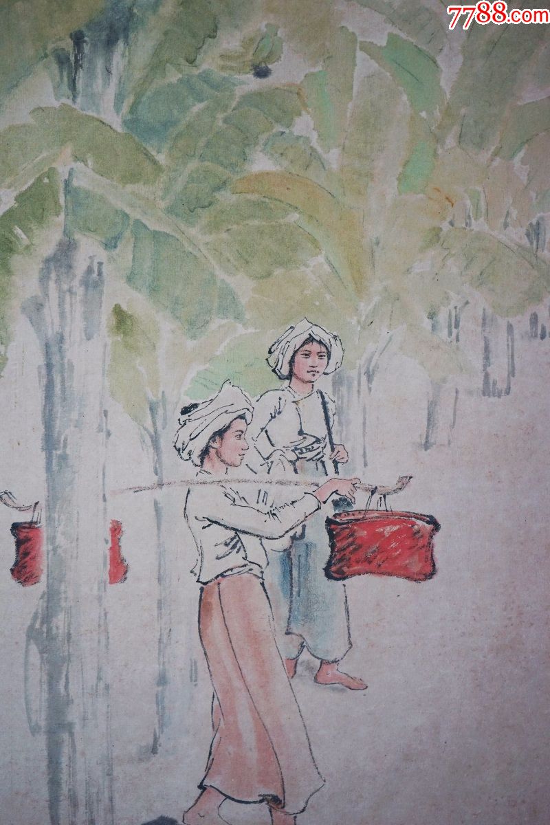 西双版纳一景蒋兆和近现代中堂画风景山水人物餐客厅玄关现代名人字画