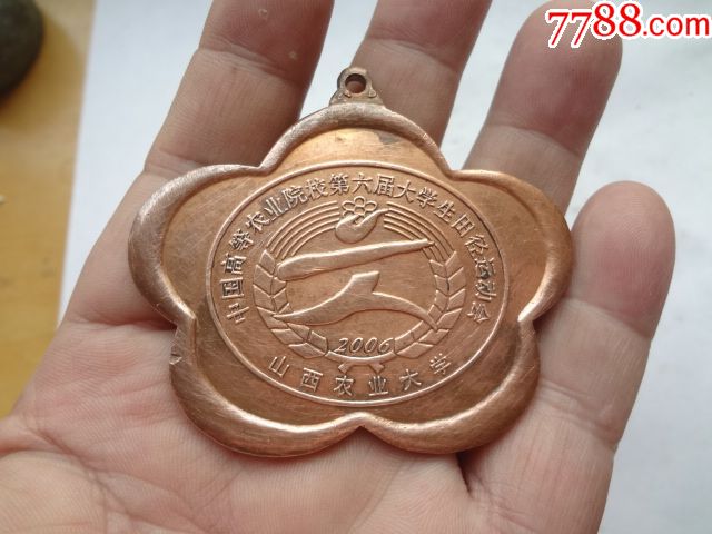 中国高等农业院校第六届大学生运动会第三名奖章