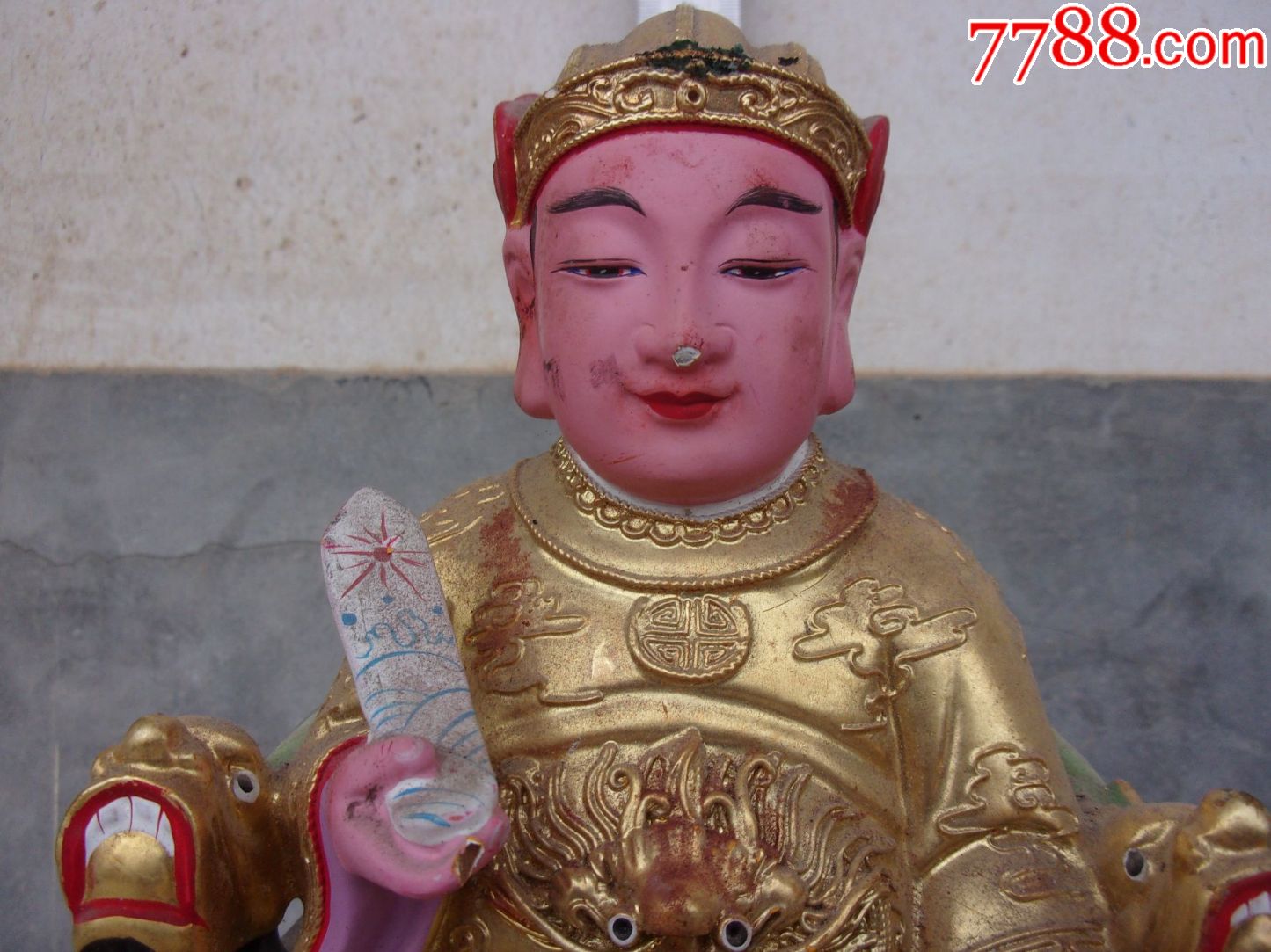 鼻子一地方掉漆,露出木雕神仙木雕菩萨木雕佛像木雕人物神仙摆件