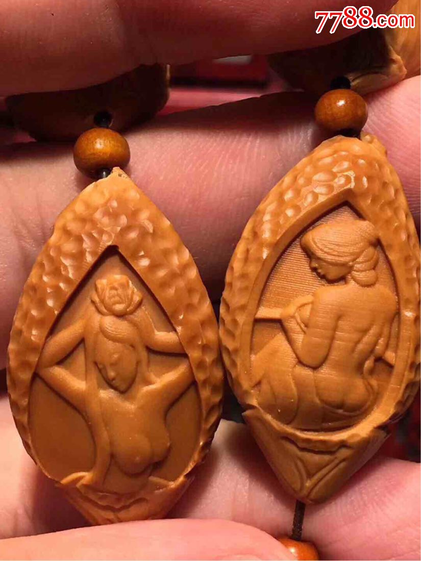 橄榄核雕