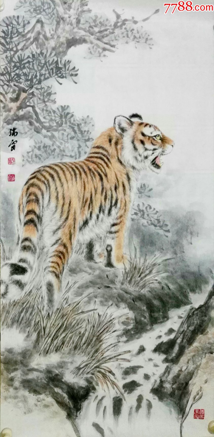 当代画虎名家戴瑞雷老师作品