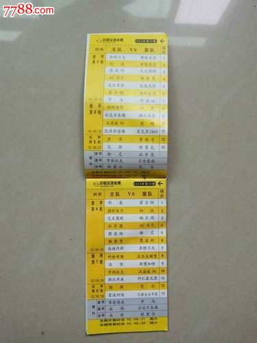 2002-2003年足球彩票对阵表手册一本(少)