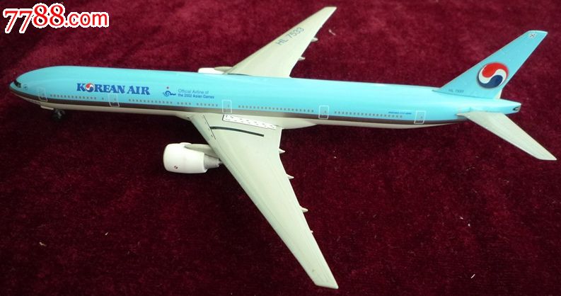 大韩航空波音boeing777-300飞机模型