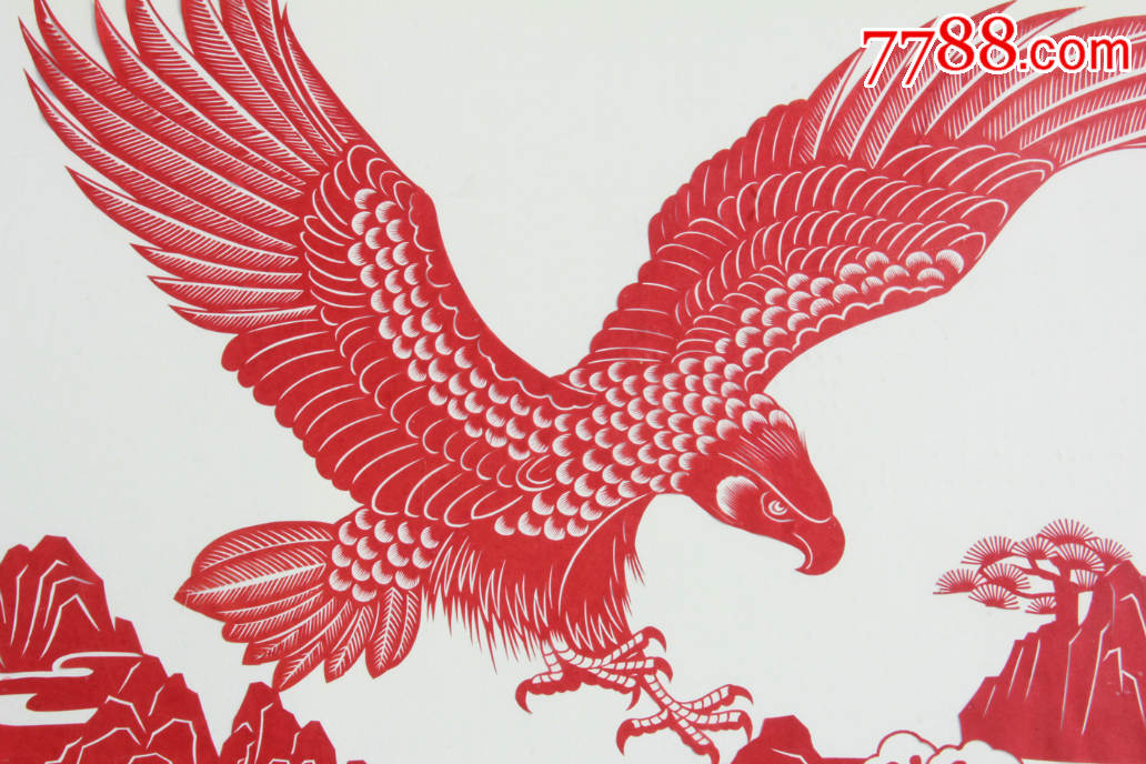 以乐剪纸作品——《雄心壮志》