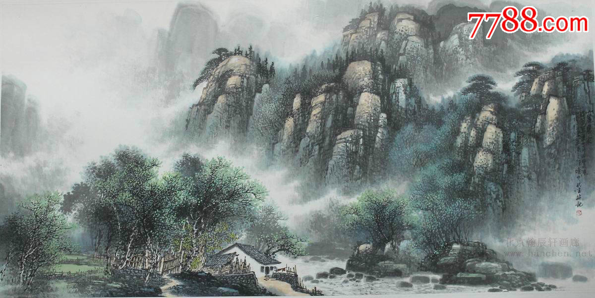 著名画家李长生老师山水画