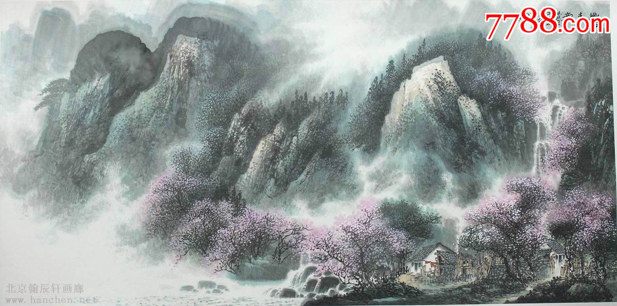 著名画家李长生老师山水画