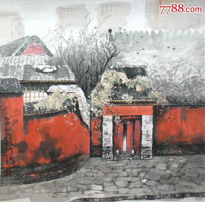 王志良老师古色古香风景画