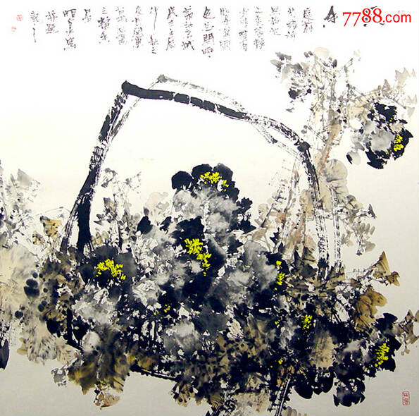 中国美术家协会会员任恒茂作品-花鸟国画原作-7788