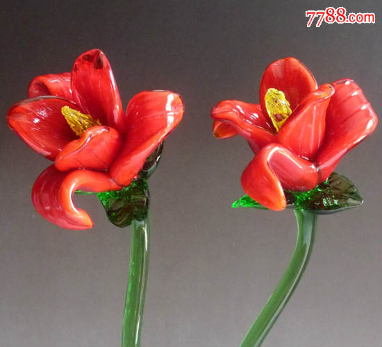 玻璃琉璃制品/收藏/摆件/玻璃花
