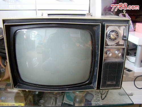 星火14寸黑白电视机(正常播放)