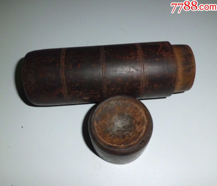 茶叶老竹盖罐1,器身刻程字_价格230元_第1张_7788收藏