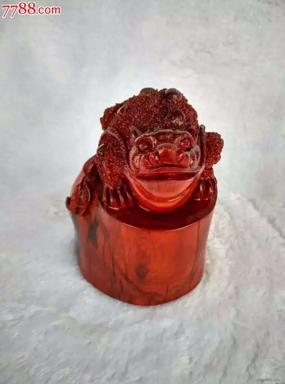 印度小叶紫檀金蟾印章