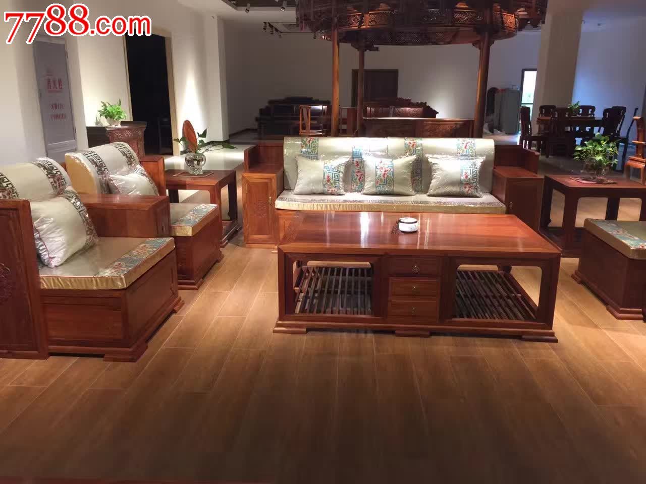 缅甸花梨新中式沙发_其他木艺家具【华泰红木】_第2张_7788旧家具收藏