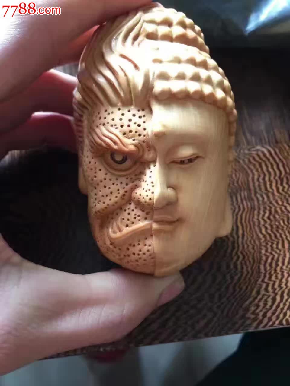 手把件精雕佛魔一念间