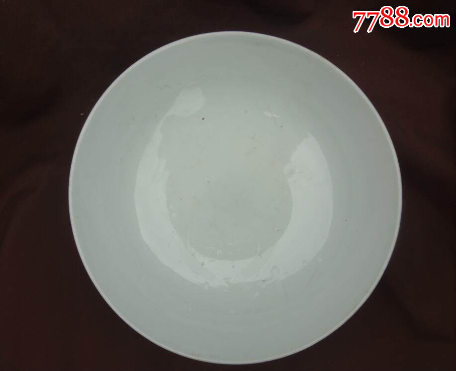 清民国蓝边青花大碗