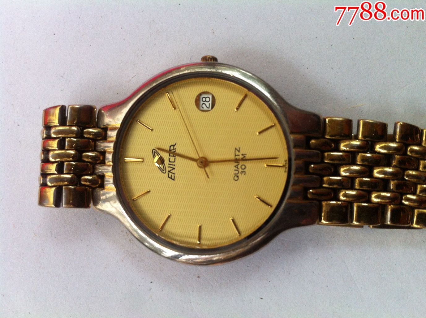 瑞士英纳格日历石英手表