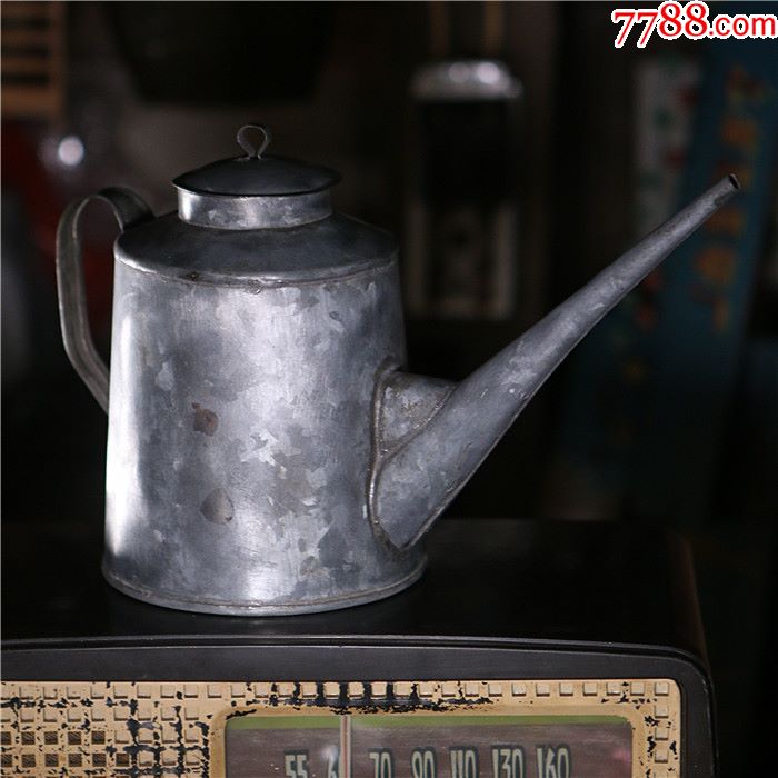 提梁壶铁皮壶洋铁皮桶手工制品铁壶洒水壶影视道具马口铁壶